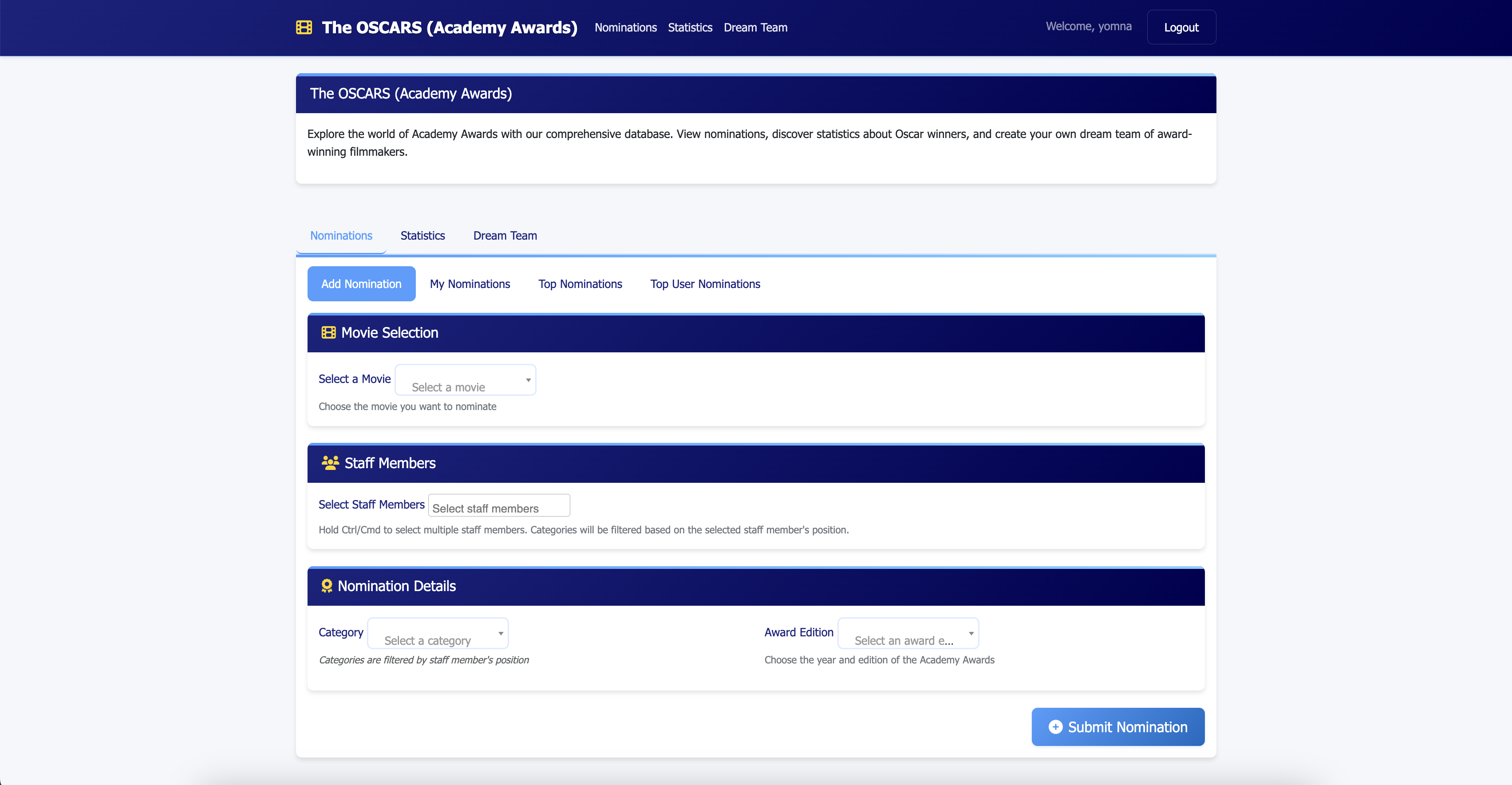 The Oscars Site